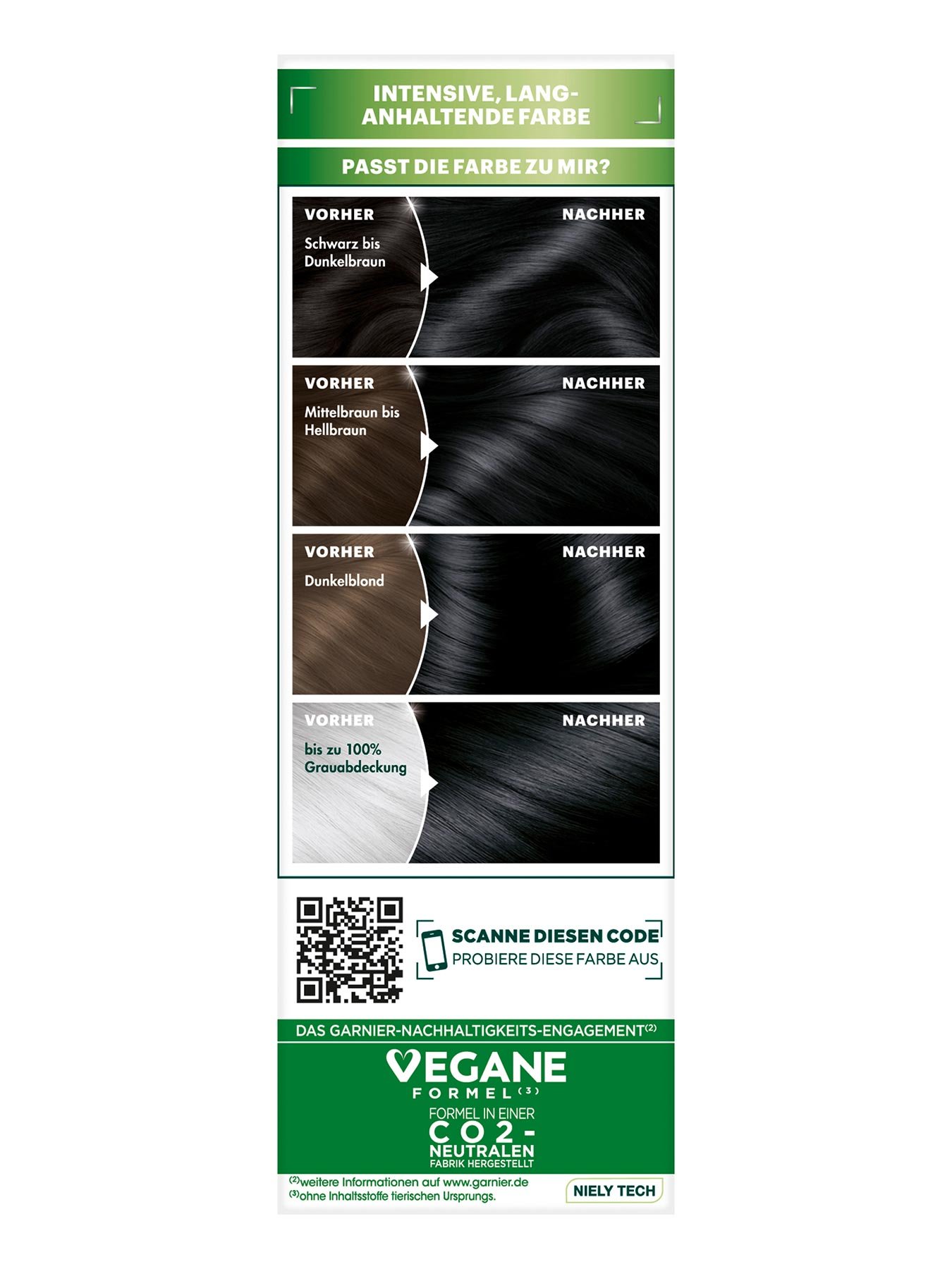 Nutrisse Creme 1 Tiefes Schwarz - Produkt Seitenansicht